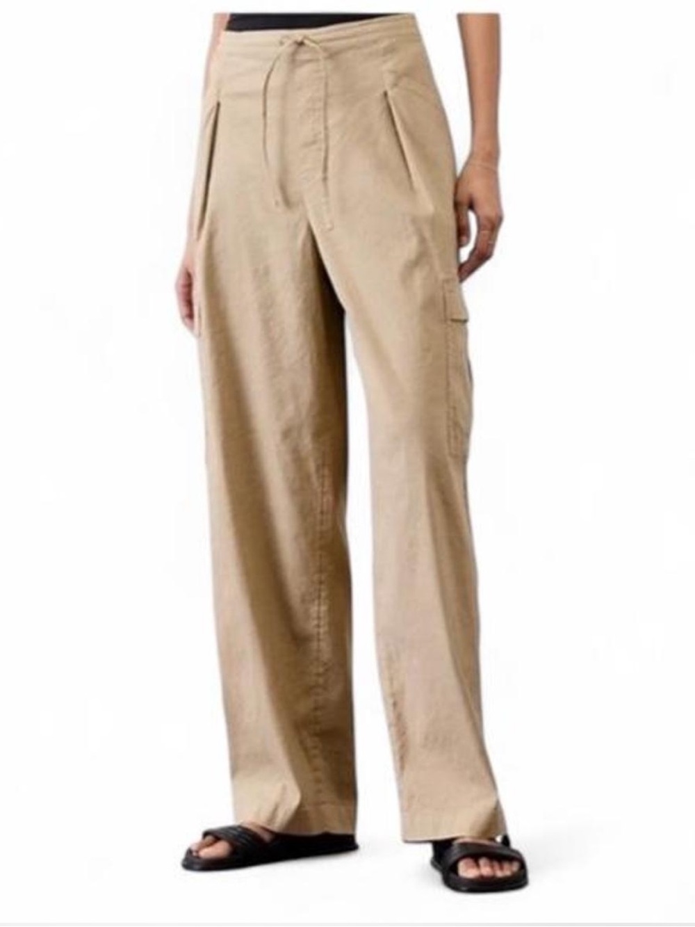 Athleta Linen Cargo Pants Size S
Tan Paradise Mid Rise Straight Leg
Cargo Pant